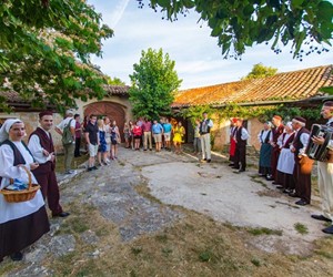 Liberty tour visiting "St. Peter in the Forest" village in Istria, Croatia