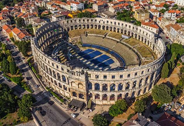Amphitheater in Pula, Croatia