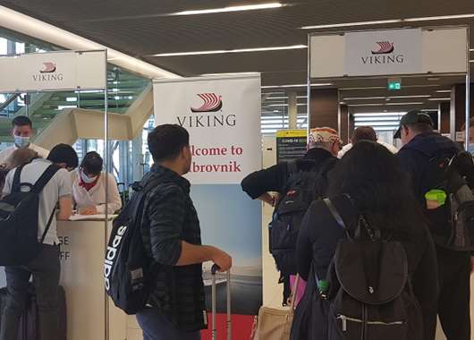 Luggage drop at Dubrovnik Airport