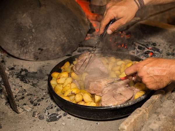 Cooking with traditional methods