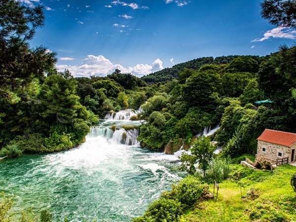 Krka National Park Waterfall, Croatia
