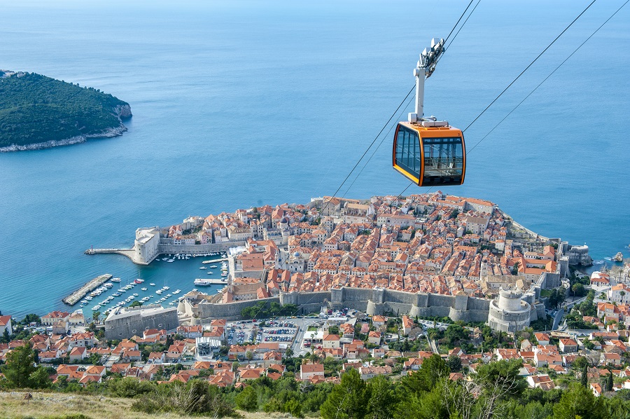 Dubrovnik Old Town cable car 