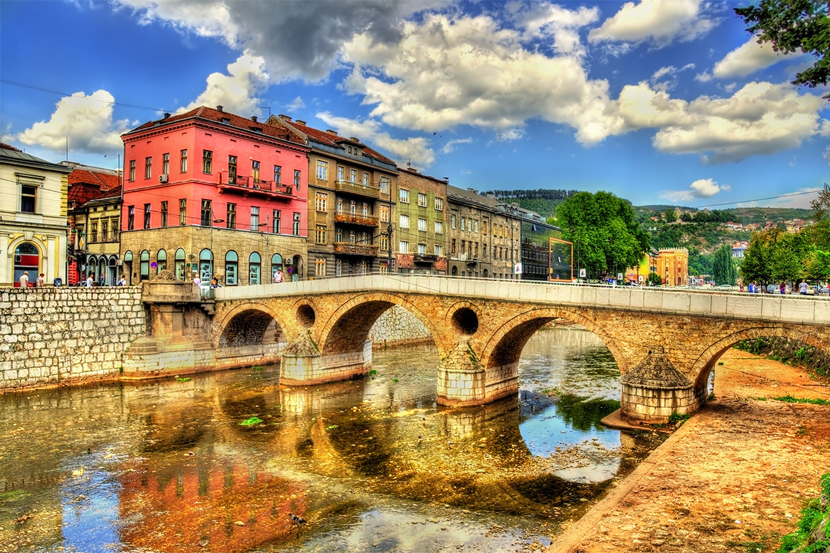 Miljacka River in Sarajevo