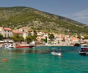 Bol town on Brac island, Croatia