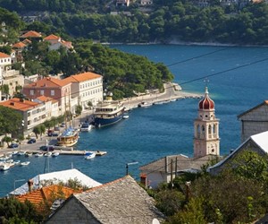 Bol town panorama, Brac island