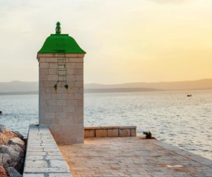 Lighthouse at Bol town, Brac island