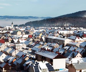 Delnice town in winter
