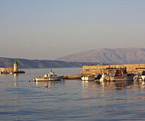 Sunset on the Jelsa bay, Hvar island
