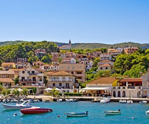 Jelsa town on the Hvar Island