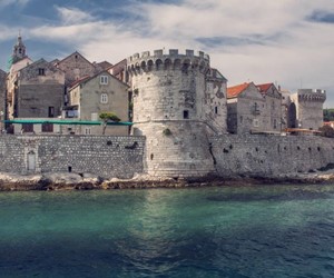 Korcula city walls, Korcula Island, Croatia