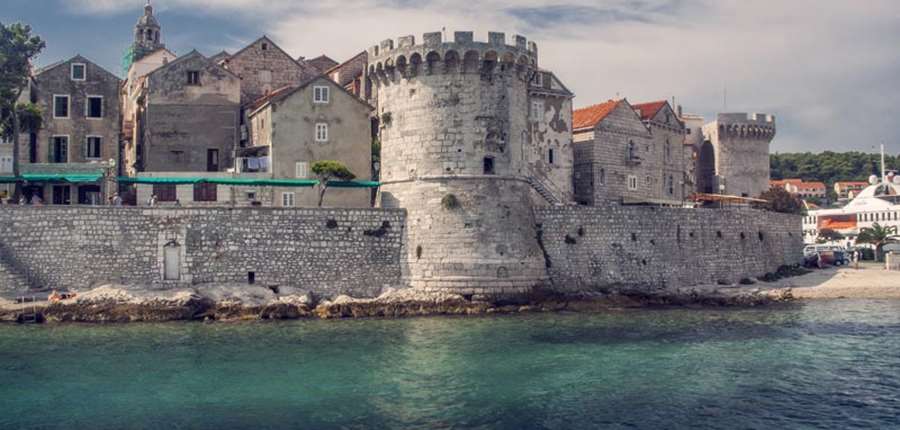 Korcula city walls, Korcula Island, Croatia