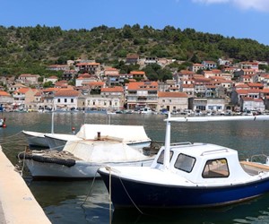 Korcula old town seafront, Korcula Island, Croatia