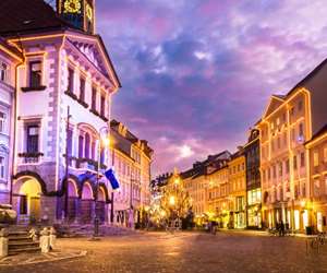 Town Hall and Robba's fountain, Ljubljana