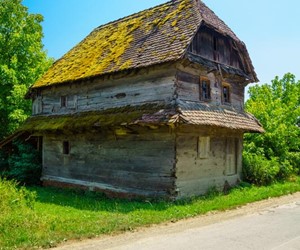 Authentic traditional wooden house in Krapje
