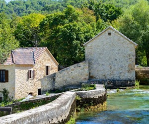 Old mill next to Krka river, Krka NP