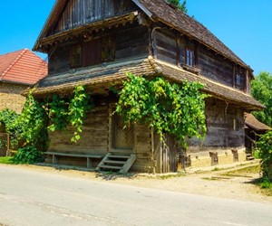 Authentic traditional wooden house in Krapje
