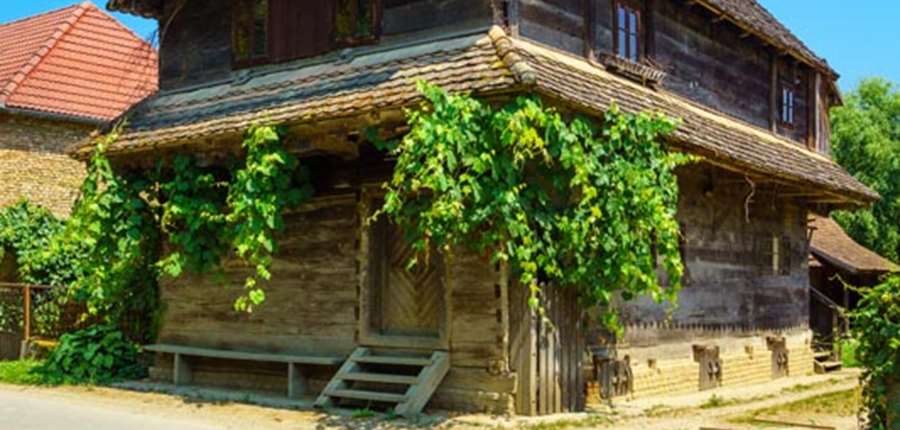 Authentic traditional wooden house in Krapje