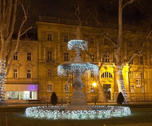 Fountain in Zrinjevac Park, Zagreb, Croatia