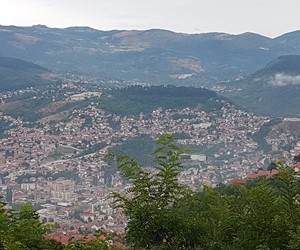 Panoramic view of Sarajevo, Bosnia and Herzegovina
