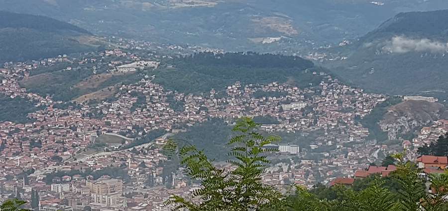 Panoramic view of Sarajevo, Bosnia and Herzegovina