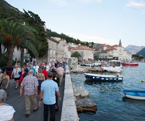 Viking guests in Perast, Montenegro