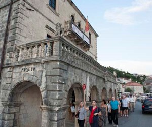 Viking guests in Perast, Montenegro