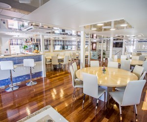 Dining room aboard MS Captain Bota
