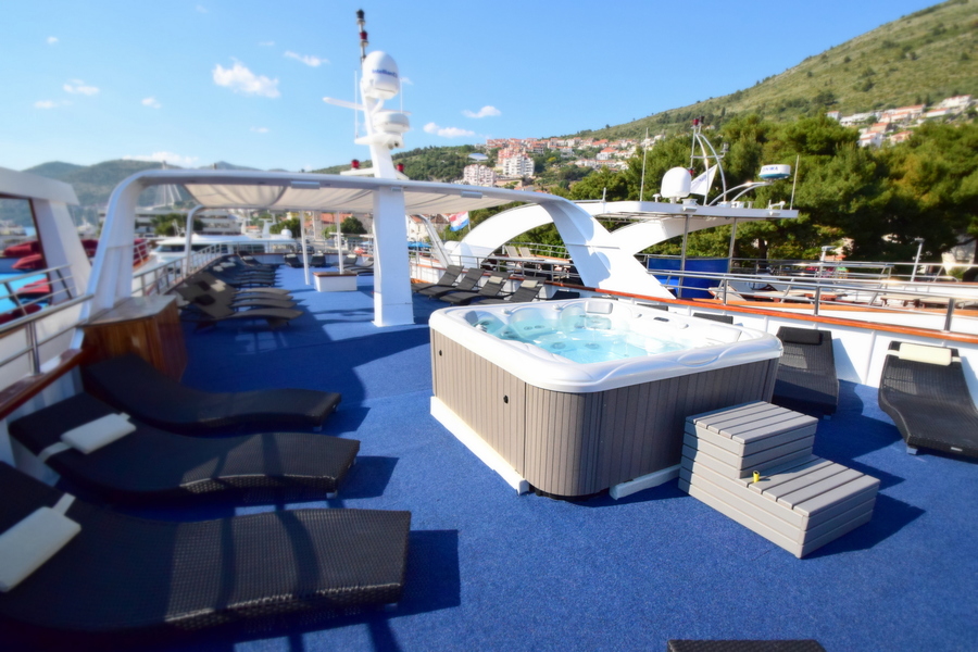 Sundeck area aboard Captain Bota