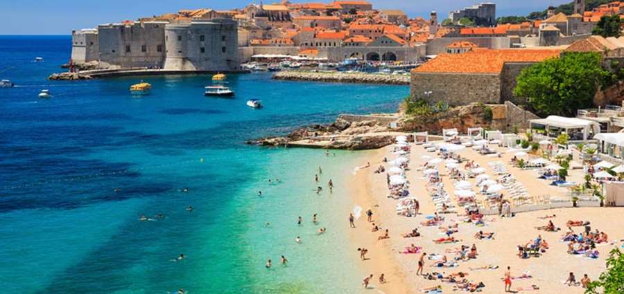 Banje beach, Dubrovnik Old Town