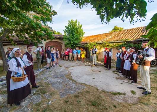 Liberty tour visiting "St. Peter in the Forest" village in Istria, Croatia