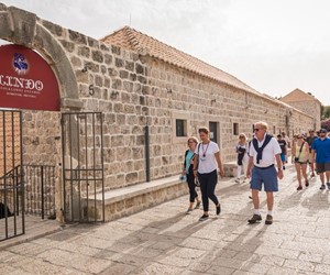 Windstar Cruises guests arriving to the event venue Lazareti, Dubrovnik