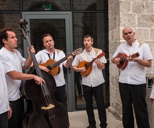 "Klapa Poklisari" musicians playing traditional songs