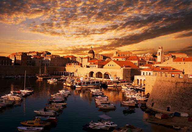 Dubrovnik old port, Croatia