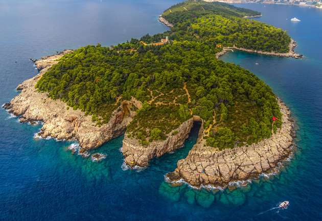 Island of Lokrum near Dubrovnik, Croatia