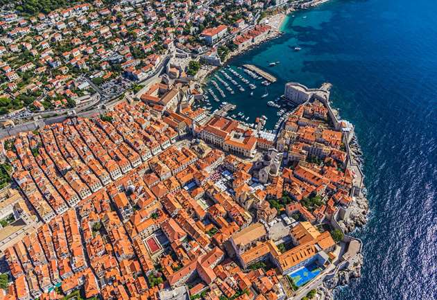 Dubrovnik aerial, Croatia