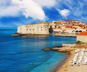 Dubrovnik from Banje beach, Croatia