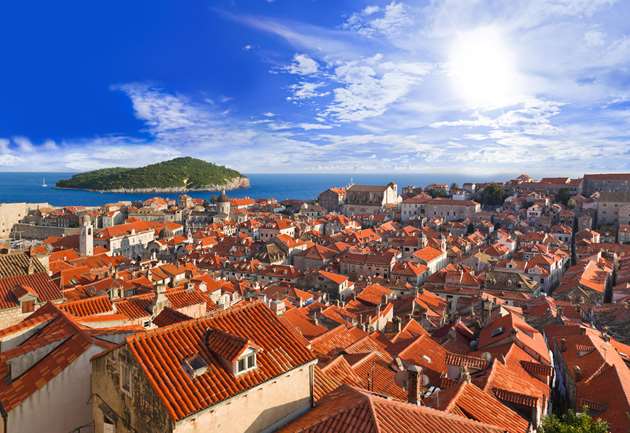 Dubrovnik roofscape, Croatia