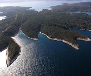 Island from above, Hvar Island