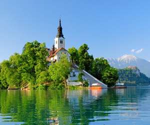 St. Mary's Church at Lake Bled, Slovenia
