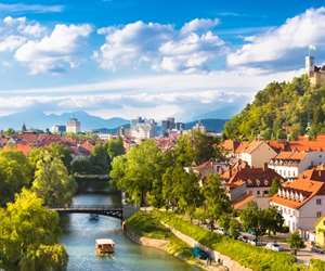 River Ljubljancica, Ljubljana, Slovenia