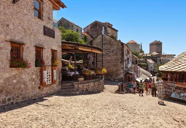 Streets in Mostar, Bosnia