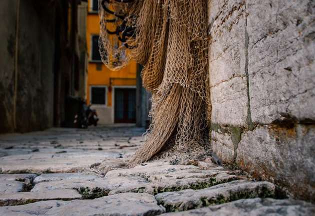 Traditional Fishnet, Rovinj, Croatia