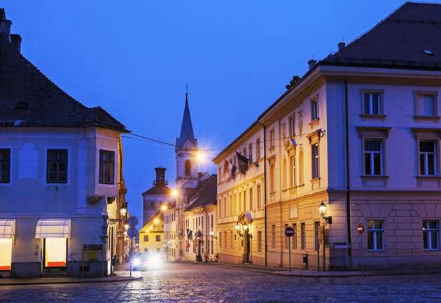 Zagreb at night, Croatia