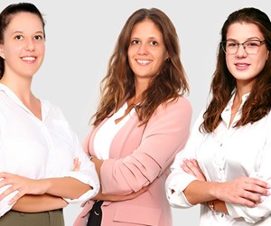 L-R: Maris Laptalo, Antonija Milic and Dorotea Gavranic