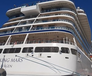 Viking Mars docked in Dubrovnik Port