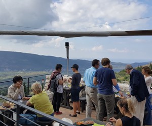 Sokol Grad view over Konavle Valley