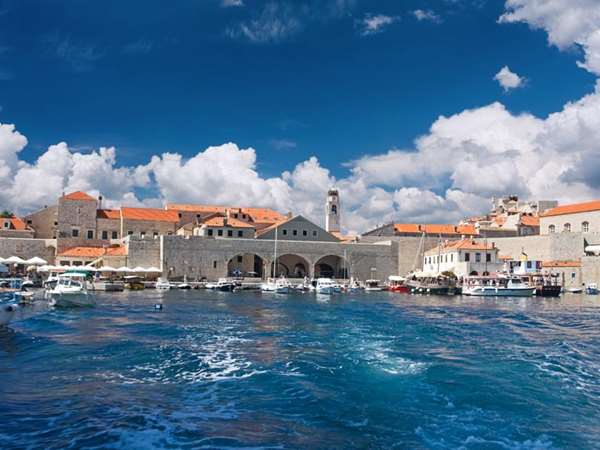 Old Port of Dubrovnik from sea side