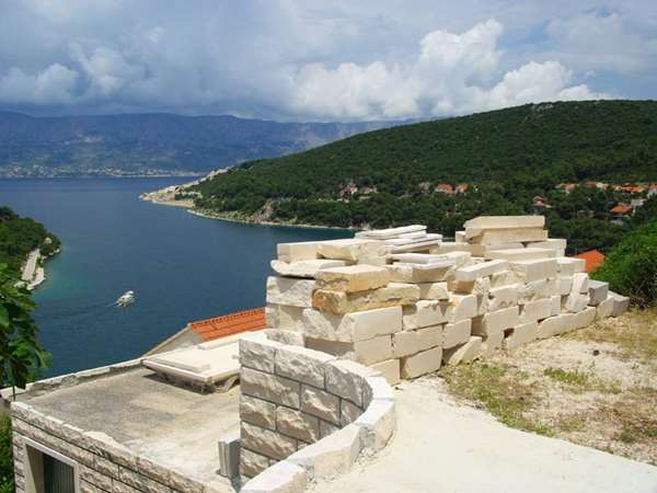 Stone blocks from the Brac Island