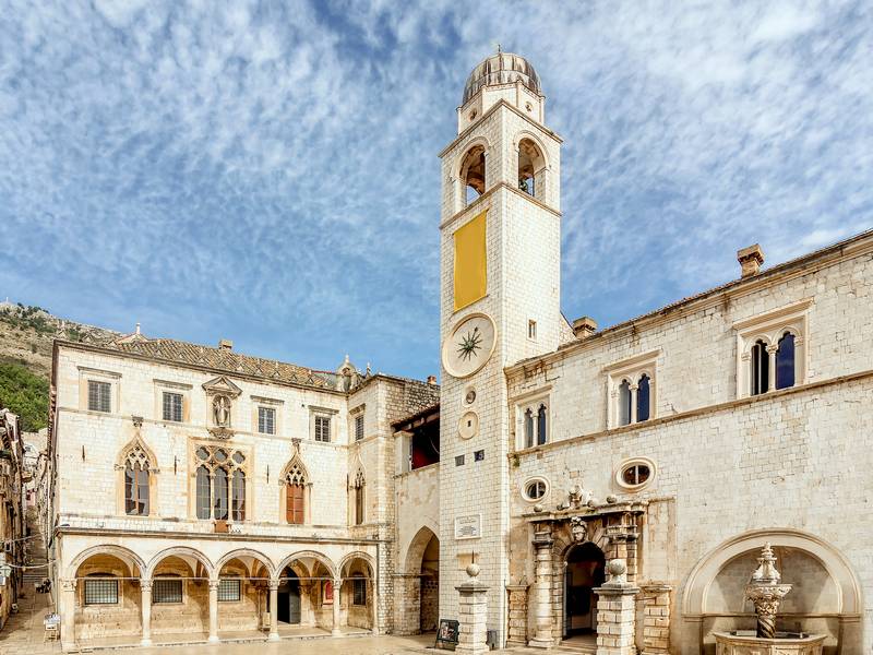 Sponza pallace & clocktower