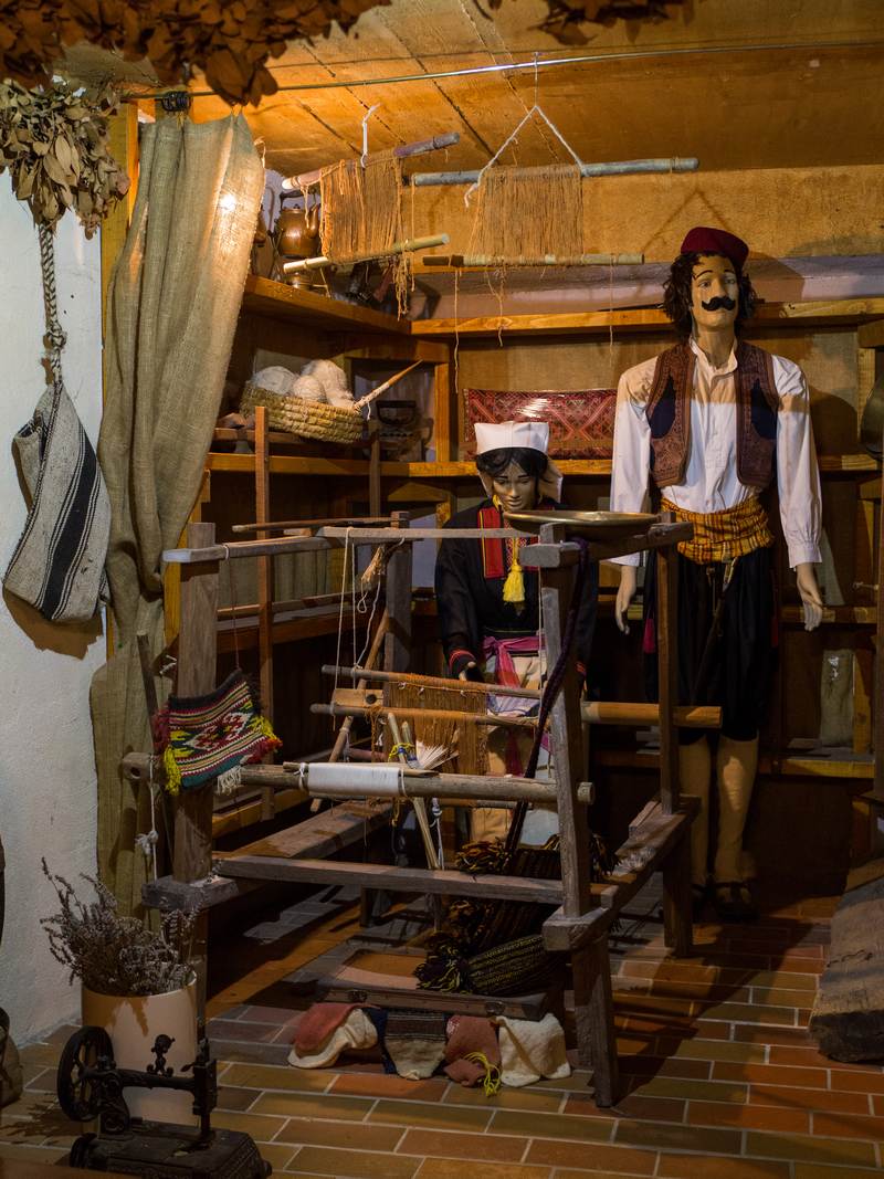 Mannequins dressed in traditional clothes